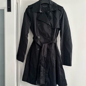 Banana Republic Classic Black Trench Coat
